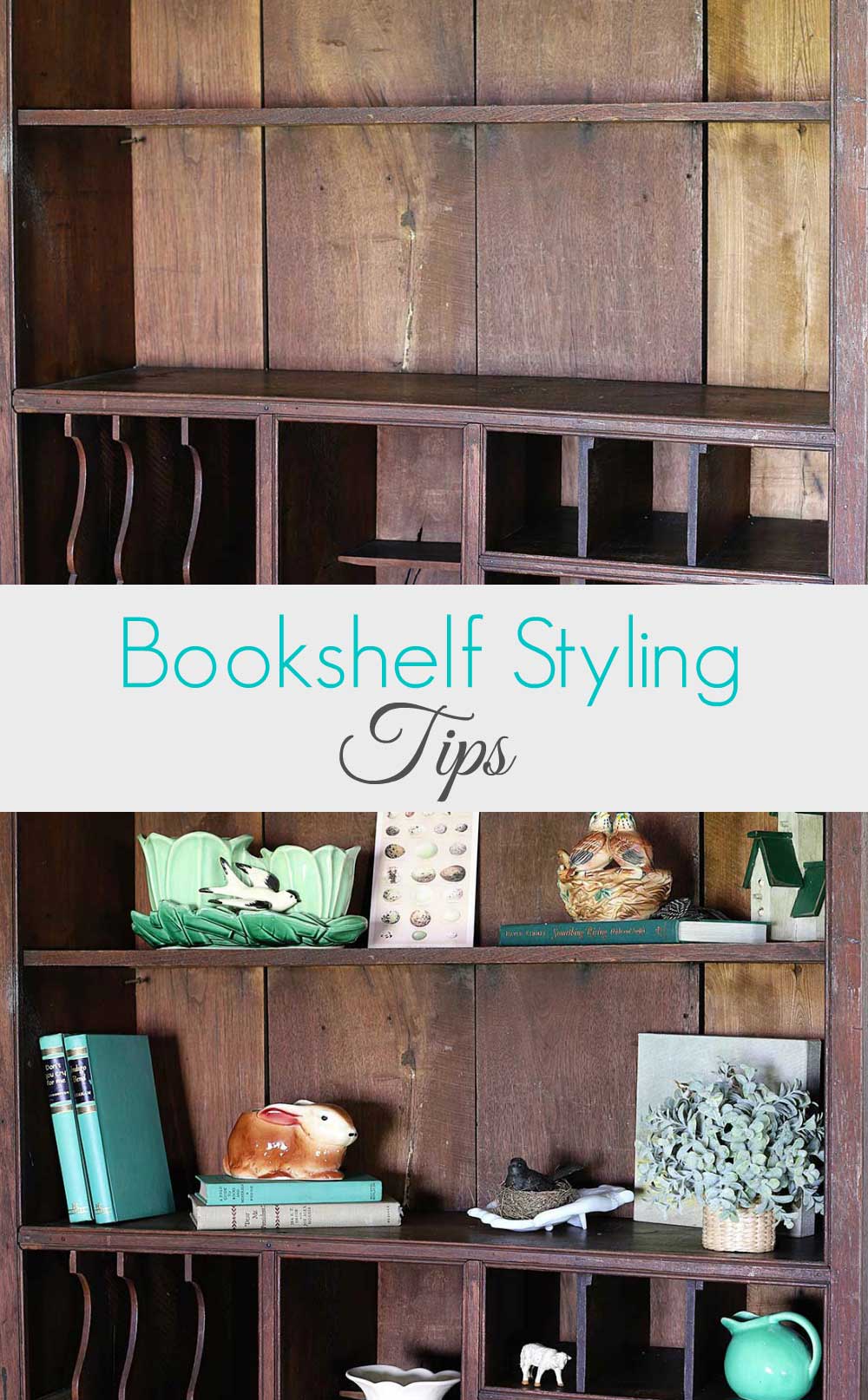 how to style a bookshelf