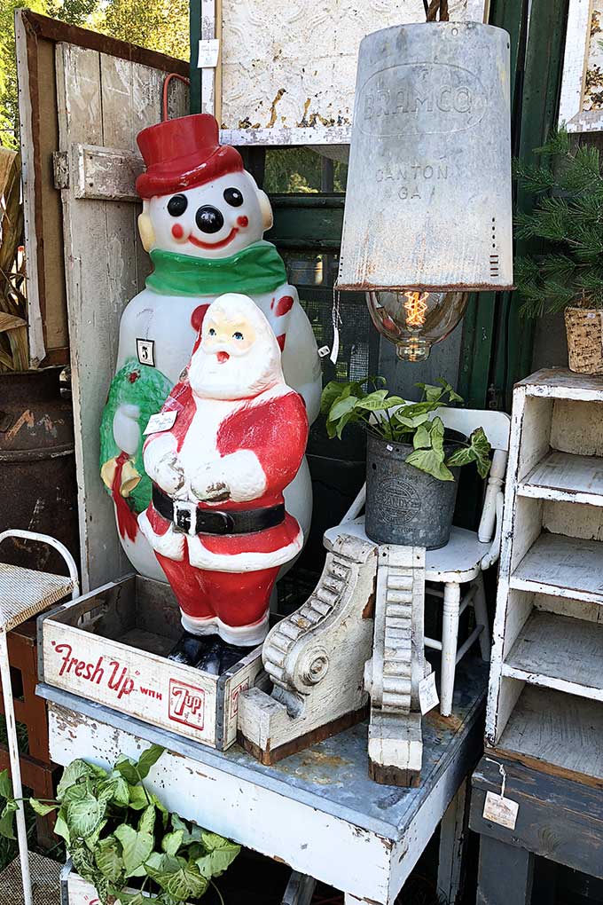 Vintage Christmas blowmolds