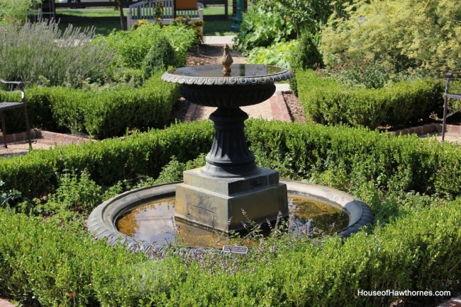 Fountain at the Franklin Park Conservatory Community Garden