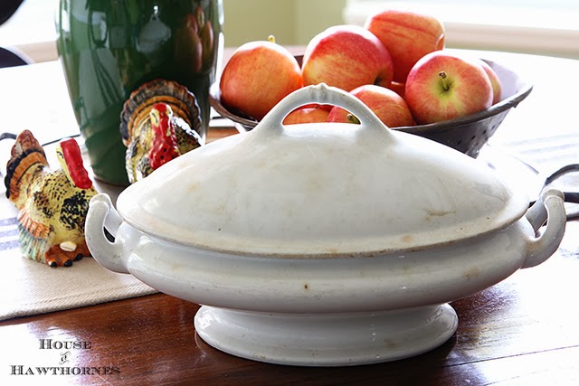 Vintage Ironstone tureen found at an estate sale