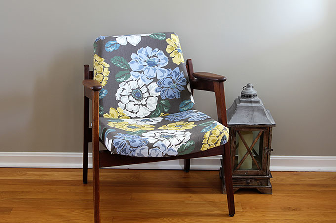 A fun and stylish Mid Century Modern chair restoration including reupholstering and wood refinishing. A DIY project that can be accomplished in a weekend.