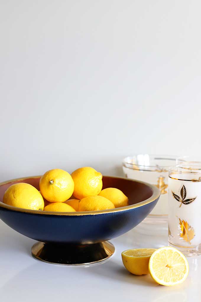 Repurposed wooden salad bowl