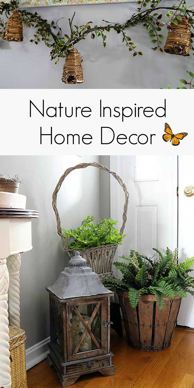 Spring decor doesn't have to be all about brightly colored flowers and pastel eggs, learn how to have a muted nature inspired look for your spring decor!