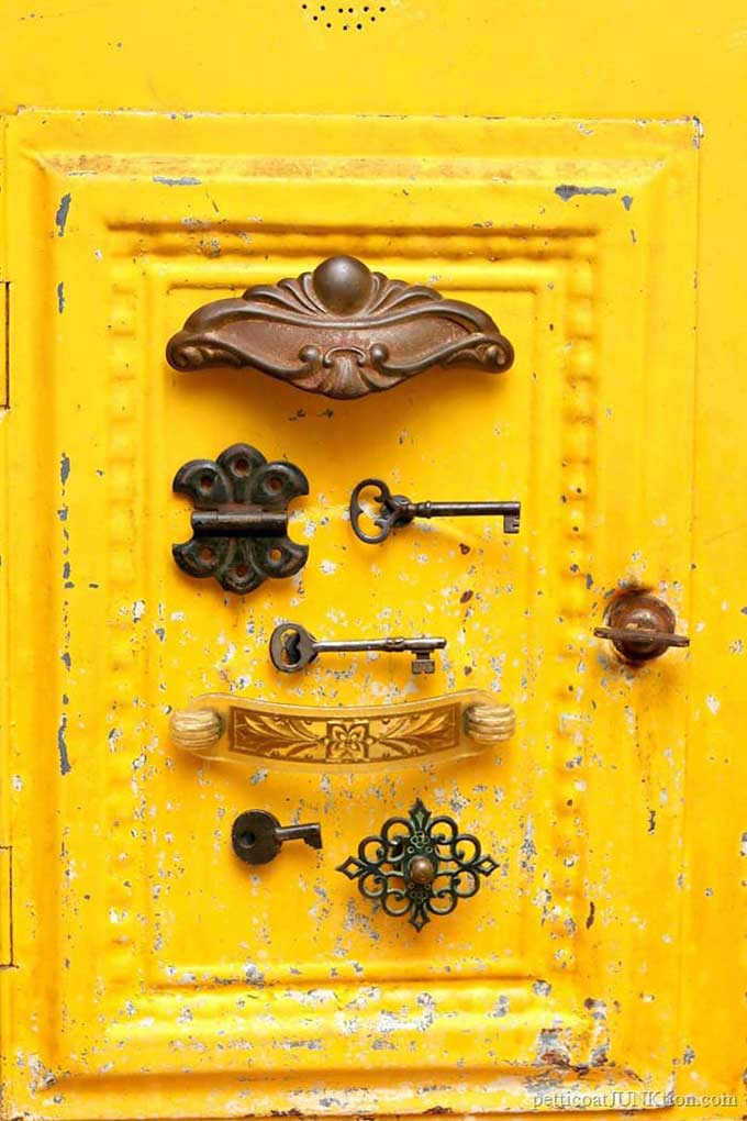 Repurposing junk items into fun refrigerator magnets