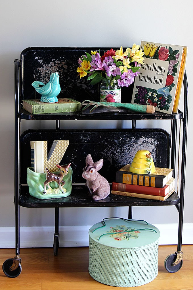 vintage spring vignette