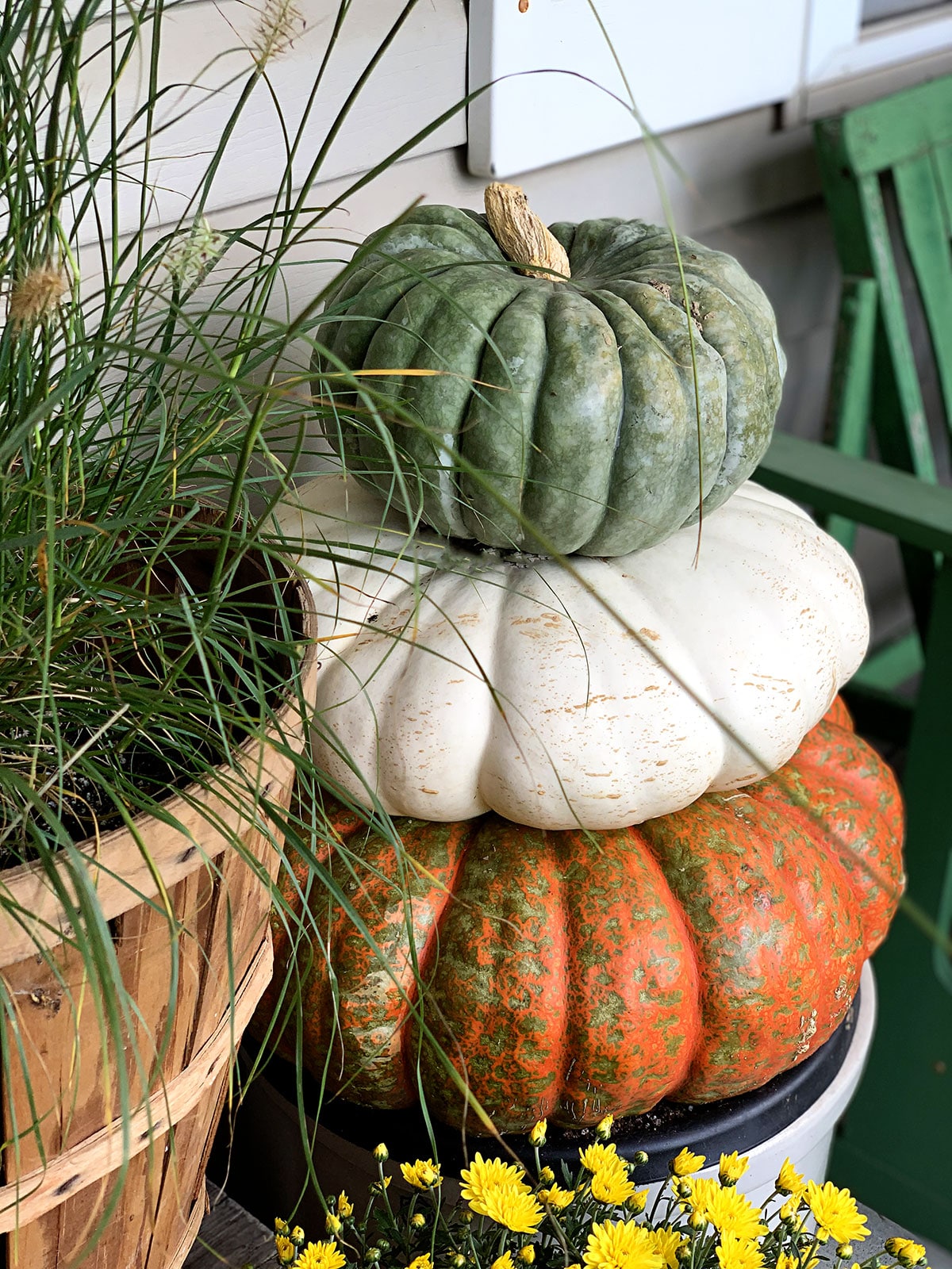 stack of pumpkins