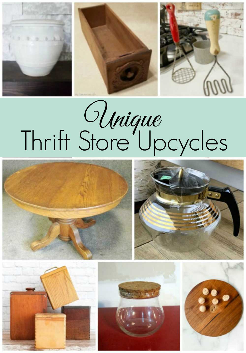 Thrift store home decor upcycling projects