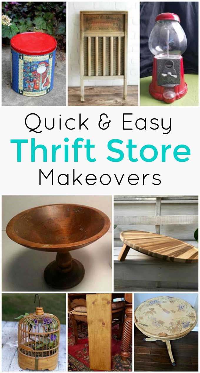 Quick and Easy thrift store makeovers!