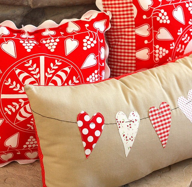 Heart Bunting Pillow