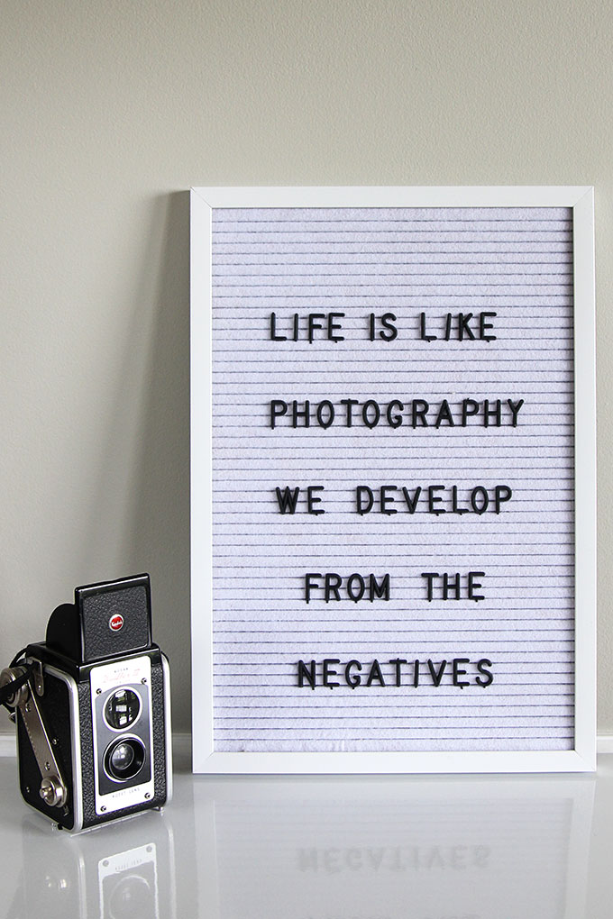 Photography quote for letter boards