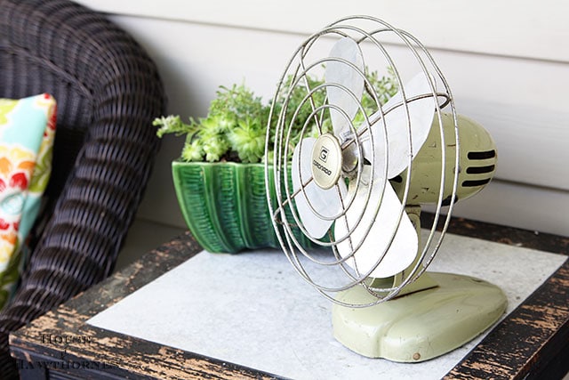 Vintage green Coronado fan